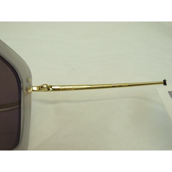 BOUCHERON SILVER GOLD BC0015S 006 CAT EYE 47MM SQUARE SUNGLASSES $ 800 FRANCE
